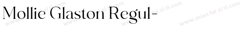 Mollie Glaston Regul字体转换